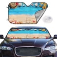 thumbnail image 1 of Picia Boards and Beach Curved Windshield Sunshade Accordion Folding Style Auto Shade for Car Truck SUV Van Blocks UV Ray Sun Visor Protector -Medium, 1 of 1