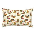 thumbnail image 1 of Picia Boho Chicken Pattern Plush Pillow Case – Soft and Cozy Cushion Cover, Hypoallergenic Throw Pillow Case for Home Decor-20"x30", 1 of 1