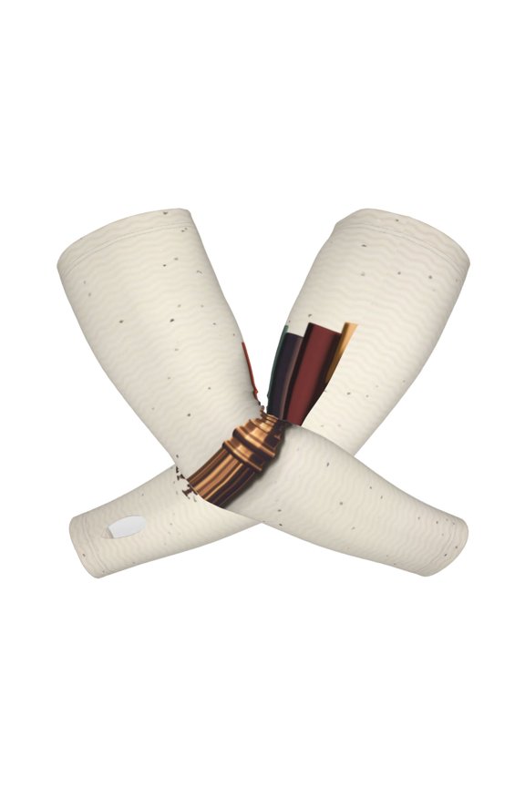 Books Key To Knowledge Arm Sleeves for Men and Women - Tattoo Cover Up UPF 50+ Cooling Sports Sleeve for Basketball Golf Football-One Size