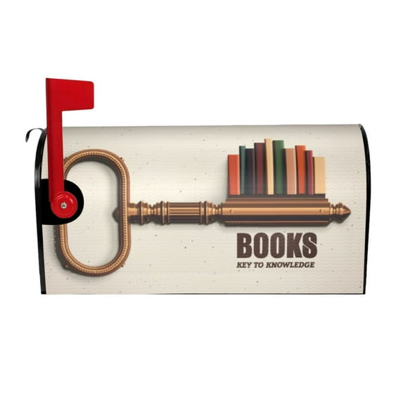 Picia Books Key To Knowledge Magnetic Mailbox Cover Standard Size-25.5x21 in
