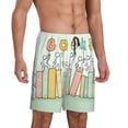 thumbnail image 1 of Picia Books Pajama Shorts for Men, Men's Pajama Bottoms, Sleepwear,Short Pajama Pants-X-Large, 1 of 9