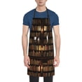 thumbnail image 1 of Picia Bookshelves Waterproof Apron for Unisex Adult - Adjustable Bib Apron with Pockets, Ideal for Cooking, Gardening, Painting, and Household Chores, 1 of 9