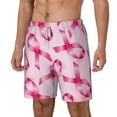 thumbnail image 1 of Picia Breast Cancer Ribbons Awareness pattern Mens Swim Trunks with Compression Liner Stretch Beach Shorts Quick Dry with Zipper Pockets No-Chafing Board Shorts-Small, 1 of 9