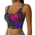 thumbnail image 1 of Picia Bright Universe Sports Bra for Women,Padded Strappy Sports Bras Medium Support Yoga Bra with Removable Cups,Running Yoga Bra-, 1 of 9