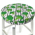 thumbnail image 1 of Picia Broccoli 2 pattern Round Stool Covers Comfy Seat Covers Stretch Removable WashableChair Slipcover Round Bar Chair Cushion Cover-13 inch, 1 of 7