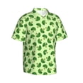 thumbnail image 1 of Picia Broccoli Vegetables Gentle Cotton Regular Fit Short Sleeve Casual Hawaiian Shirt for Men-Small, 1 of 8