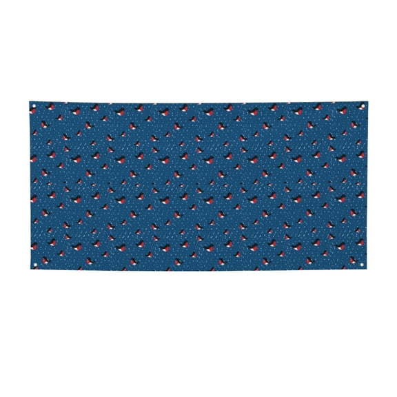 Picia Bullfinches 1 Pattern Party Banner, Festive Decoration, Holiday Banner, Celebration Decor, Event Banner, Reusable Party Banner-Medium