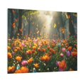 thumbnail image 1 of Picia Butterflies In Flower Field Pattern Decorative Picture – Unique Wall Art, Modern Canvas Print for Trendy Interiors (Horizontal), 1 of 6