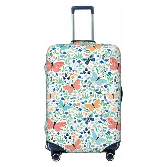 Picia Butterflies Luggage Protector Cover Thicken Suitcase Protector Cover Fit 18-32 Inch Luggage-Large