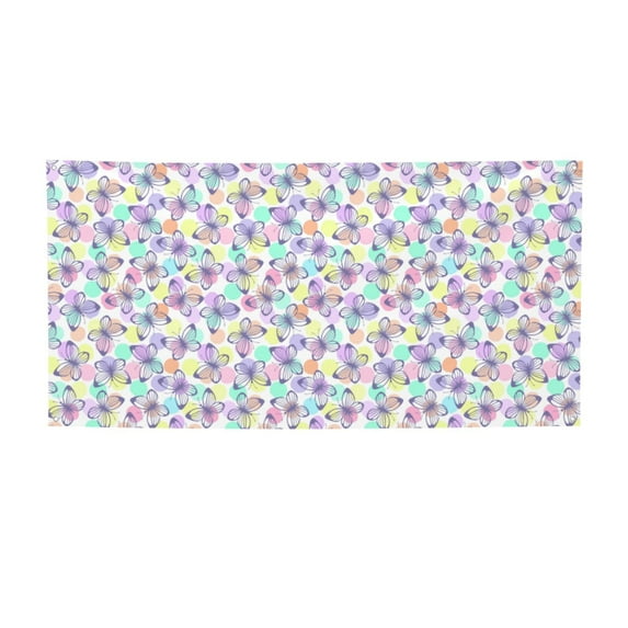 Picia Butterflies on Polka Dots Pattern Party Banner, Festive Decoration, Holiday Banner, Celebration Decor, Event Banner, Reusable Party Banner-Small