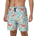 thumbnail image 1 of Picia Butterflies pattern Mens Swim Trunks with Compression Liner Stretch Beach Shorts Quick Dry with Zipper Pockets No-Chafing Board Shorts-Medium, 1 of 9
