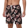 thumbnail image 1 of Picia Butterflies1 pattern Mens Swim Trunks with Compression Liner Stretch Beach Shorts Quick Dry with Zipper Pockets No-Chafing Board Shorts-Small, 1 of 9