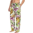 thumbnail image 1 of Picia Butterflies2 Mens Soft Woven Cotton Elastic Waistband Sleep Pajama Pant Lounge Sleep Pant With Pockets And Drawstring-XX-Large, 1 of 9