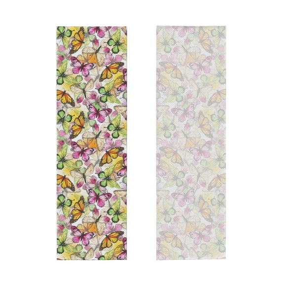 Picia Butterflies2 Pattern Cooling Towels (40"x12") Cool Towel, Cold Towel, Microfiber Soft Breathable Chilly Ice Towel