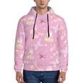 thumbnail image 1 of Picia Butterfly 1 Pattern Casual Men's Hoodie - Lightweight Hooded Sweatshirt with Kangaroo Pocket, Comfortable Pullover for Everyday, Travel-4X-Large, 1 of 7