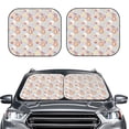 thumbnail image 1 of Picia Butterfly Flower 2 Piece Car Windshield Sun Shade Foldable | Foldable Sun Shield for Front Window Blocks UV Rays and Keeps Your Vehicle Cool-Small, 1 of 7