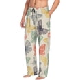 thumbnail image 1 of Picia Butterfly Mens Soft Woven Cotton Elastic Waistband Sleep Pajama Pant Lounge Sleep Pant With Pockets And Drawstring-X-Large, 1 of 9