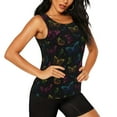 thumbnail image 1 of Picia Butterfly Pattern Women's Workout Tank Top,Breathable Activewear,Slim Fit Athletic Top,Versatile Workout Moisture-wicking top-Medium, 1 of 9