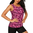 thumbnail image 1 of Picia Butterfly Pattern Women's Workout Tank Top,Breathable Activewear,Slim Fit Athletic Top,Versatile Workout Moisture-wicking top-XX-Large, 1 of 9