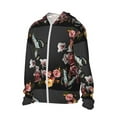thumbnail image 1 of Picia Butterfly with Fowers Women's Men's UPF 50+ Sun Protection Hoodie Shirt Long Sleeve SPF Fishing Outdoor UV Hiking Lightweight Shirts-, 1 of 9