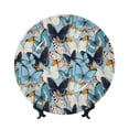 thumbnail image 1 of Picia Butterflys Pattern Bone China Decorative Plate – Wall Decor with Stand and Adhesive, Elegant Ornament for Living Room, Office, or Entryway-7in, 1 of 6