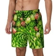 thumbnail image 1 of Picia Cactus And Succulents pattern Mens Swim Trunks with Compression Liner Stretch Beach Shorts Quick Dry with Zipper Pockets No-Chafing Board Shorts-XX-Large, 1 of 9