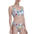 thumbnail image 1 of Picia Cactus1 Women's High Waisted Bikini Scoop Neck Swimsuit Two Pieces Bathing Suit-Small, 1 of 8