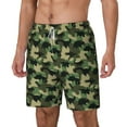 thumbnail image 1 of Picia Camouflage Dinosaur pattern Mens Swim Trunks with Compression Liner Stretch Beach Shorts Quick Dry with Zipper Pockets No-Chafing Board Shorts-3X-Large, 1 of 9