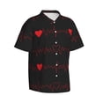 thumbnail image 1 of Picia Cardiogram and Heart Gentle Cotton Regular Fit Short Sleeve Casual Hawaiian Shirt for Men-XX-Large, 1 of 9