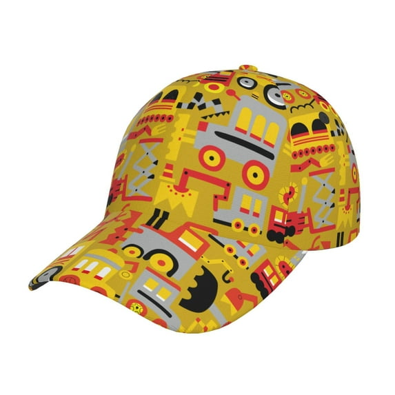Picia Cars pattern Trucker Low Profile Hat Men Women Baseball Cap Dad Hat Adjustable Unconstructed Plain Cap