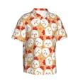 thumbnail image 1 of Picia Cartoon Chicken Gentle Cotton Regular Fit Short Sleeve Casual Hawaiian Shirt for Men-Medium, 1 of 9