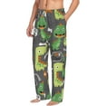 thumbnail image 1 of Picia Cartoon Dinosaurs Mens Soft Woven Cotton Elastic Waistband Sleep Pajama Pant Lounge Sleep Pant With Pockets And Drawstring-Medium, 1 of 9
