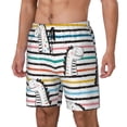 thumbnail image 1 of Picia Cartoon Dinosaurs pattern Mens Swim Trunks with Compression Liner Stretch Beach Shorts Quick Dry with Zipper Pockets No-Chafing Board Shorts-XX-Large, 1 of 9