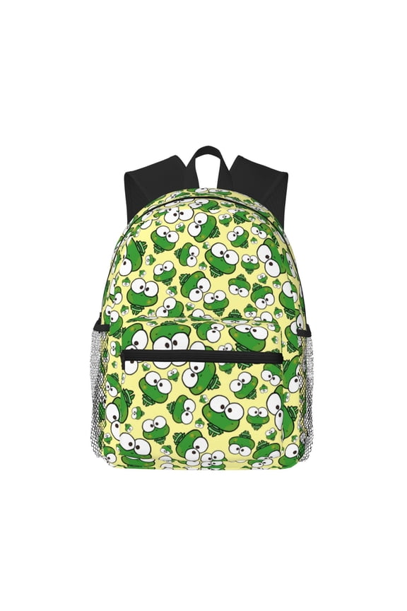 Cartoon Frogs Large Capacity Backpack Classic Style Backpack Casual Backpack Water-Resistant School Work Travel Outdoor Backpack