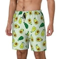 thumbnail image 1 of Picia Cartoon Fruit pattern Mens Swim Trunks with Compression Liner Stretch Beach Shorts Quick Dry with Zipper Pockets No-Chafing Board Shorts-Large, 1 of 9
