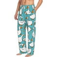thumbnail image 1 of Picia Cartoon Funny Goose Mens Soft Woven Cotton Elastic Waistband Sleep Pajama Pant Lounge Sleep Pant With Pockets And Drawstring-Medium, 1 of 9