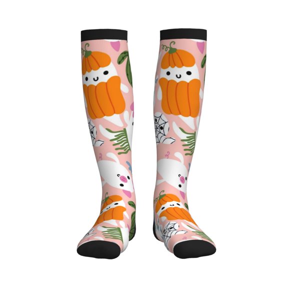 Picia Cartoon Halloween Printed Sports Compression Socks - 15-20mmHg Graduated Compression, High-Performance Soft and Breathable Socks for Men and Women