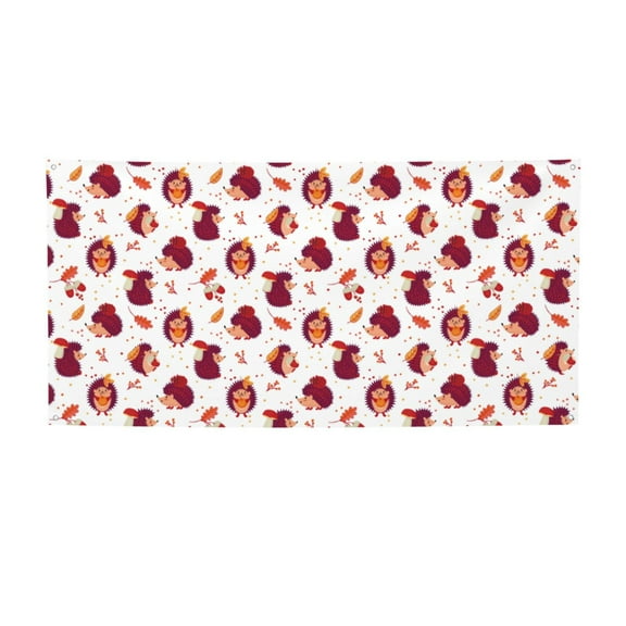Picia Cartoon Hedgehogs Pattern Party Banner, Festive Decoration, Holiday Banner, Celebration Decor, Event Banner, Reusable Party Banner-Small