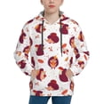 thumbnail image 1 of Picia Cartoon Hedgehogs Pattern Youth Hoodie - Warm Pullover Sweatshirt with Kangaroo Pocket, Ideal for Boys and Girls-X-Large, 1 of 6