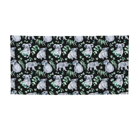 Picia Cartoon Koala Bear Pattern Party Banner, Festive Decoration, Holiday Banner, Celebration Decor, Event Banner, Reusable Party Banner-Small