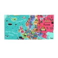 thumbnail image 1 of Picia Cartoon Map Of Europe Pattern Party Banner, Festive Decoration, Holiday Banner, Celebration Decor, Event Banner, Reusable Party Banner-Small, 1 of 8