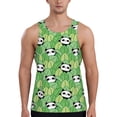 thumbnail image 1 of Picia Cartoon Panda And Leaf 1 Printed Men’s Performance Tank, Men's Workout Tank Top Moisture-Wicking Tank Top Muscle tee, Breathable Workout Shirt-Large, 1 of 7