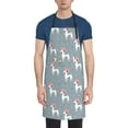 thumbnail image 1 of Picia Cartoon Poodle Dog Waterproof Apron for Unisex Adult - Adjustable Bib Apron with Pockets, Ideal for Cooking, Gardening, Painting, and Household Chores, 1 of 9