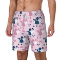 thumbnail image 1 of Picia Cartoon Poodle Dog pattern Mens Swim Trunks with Compression Liner Stretch Beach Shorts Quick Dry with Zipper Pockets No-Chafing Board Shorts-Small, 1 of 9
