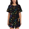 thumbnail image 1 of Picia Cartoon Pride Lgbt Pajamas Sets for Women Soft Short-Sleeved Pjs with Lounge Shorts Two Piece Sleepwear-4X-Large, 1 of 9