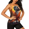 thumbnail image 1 of Picia Cartoon Puppy Sunset Pattern Women's Workout Tank Top,Breathable Activewear,Slim Fit Athletic Top,Versatile Workout Moisture-wicking top-Large, 1 of 9