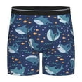 thumbnail image 1 of Picia Cartoon Sharks2 Pattern Men's Athletic Long Leg Briefs , Performance Stretch Underwear，Moisture-Wicking, 1 of 7