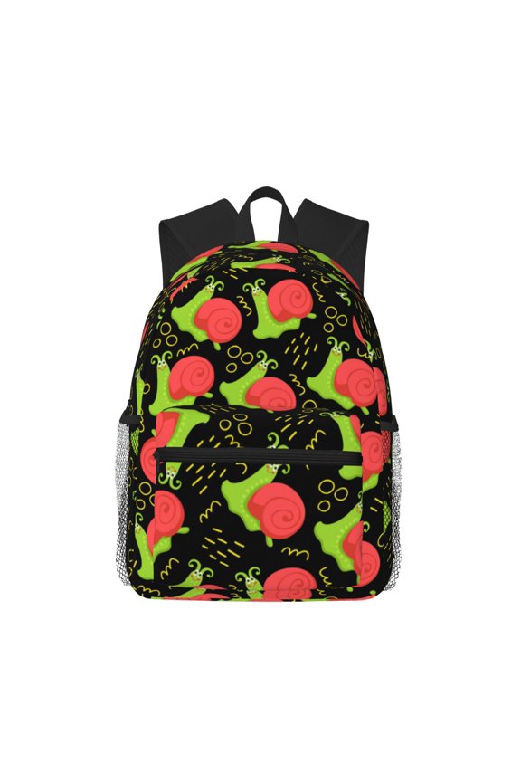 Cartoon Snail Large Capacity Backpack Classic Style Backpack Casual Backpack Water-Resistant School Work Travel Outdoor Backpack