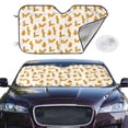 thumbnail image 1 of Picia Cartoon Squirrel Curved Windshield Sunshade Accordion Folding Style Auto Shade for Car Truck SUV Van Blocks UV Ray Sun Visor Protector -, 1 of 7