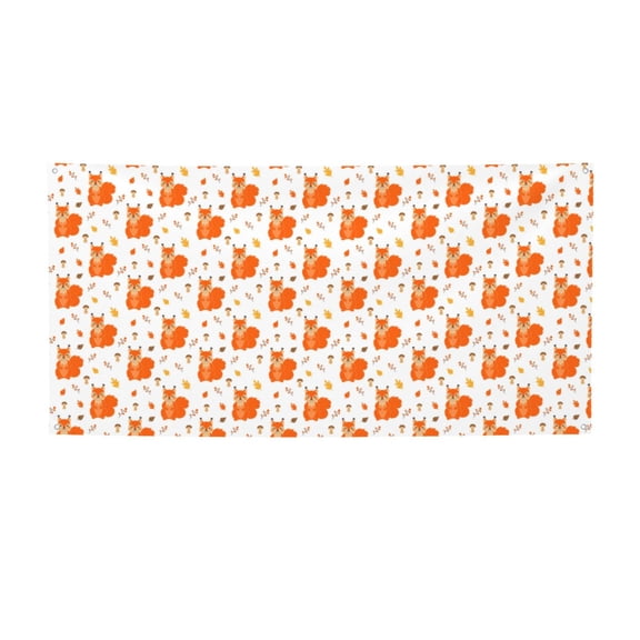 Picia Cartoon Squirrel Pattern Party Banner, Festive Decoration, Holiday Banner, Celebration Decor, Event Banner, Reusable Party Banner-Medium